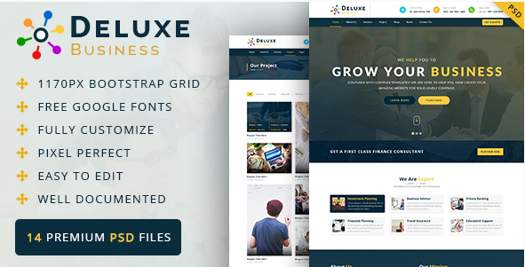 Deluxe Business PSD Template