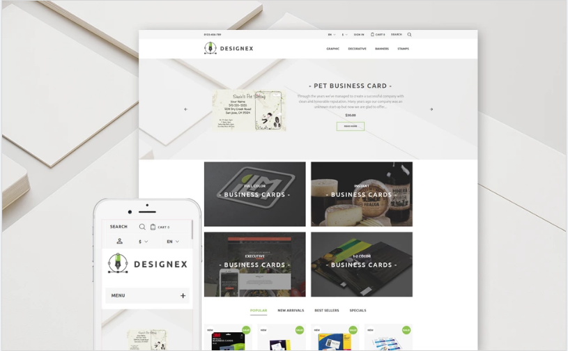 Designex - Corporate design PrestaShop Theme
