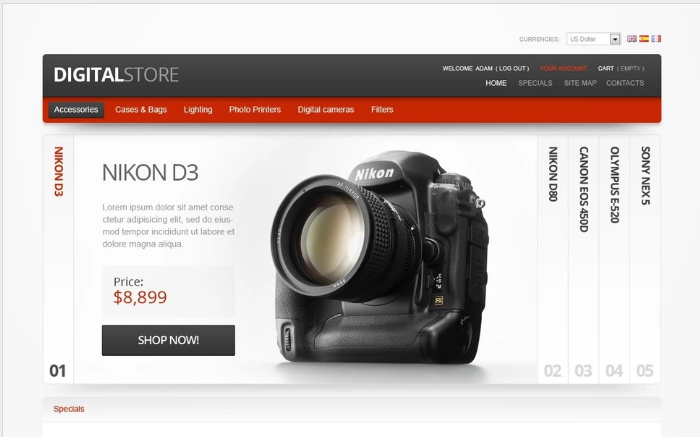 Digital Equipment PrestaShop Theme