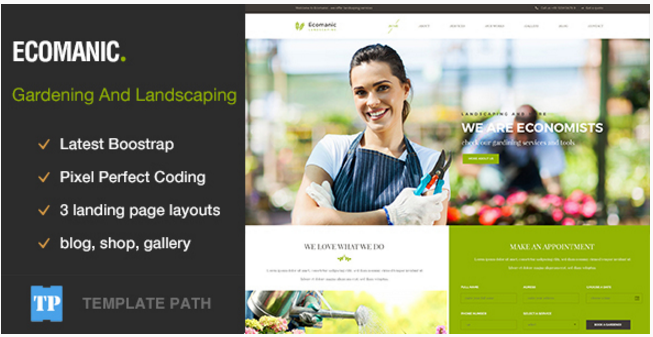 Ecomanic - Gardening and Landscaping HTML Template