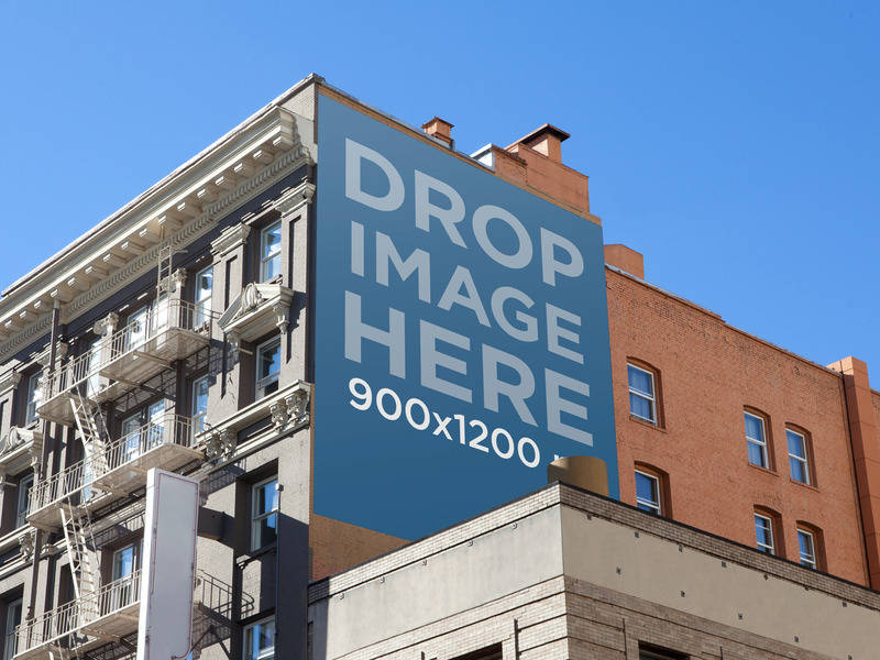 Editable Building Billboard Mockup