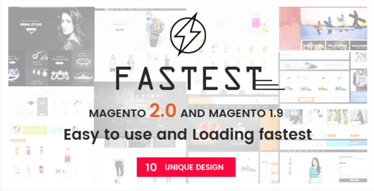 Fastest - Magento 2 themes - Magento 2.1.2 & Magento 1.9 Multipurpose Responsive Theme (10 Design)