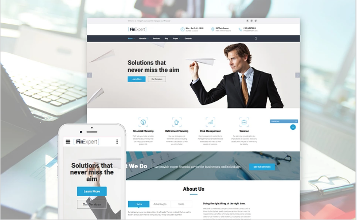 Financial Advisor Website Template