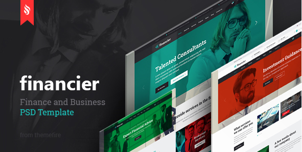 Financier - Finance & Business PSD Template