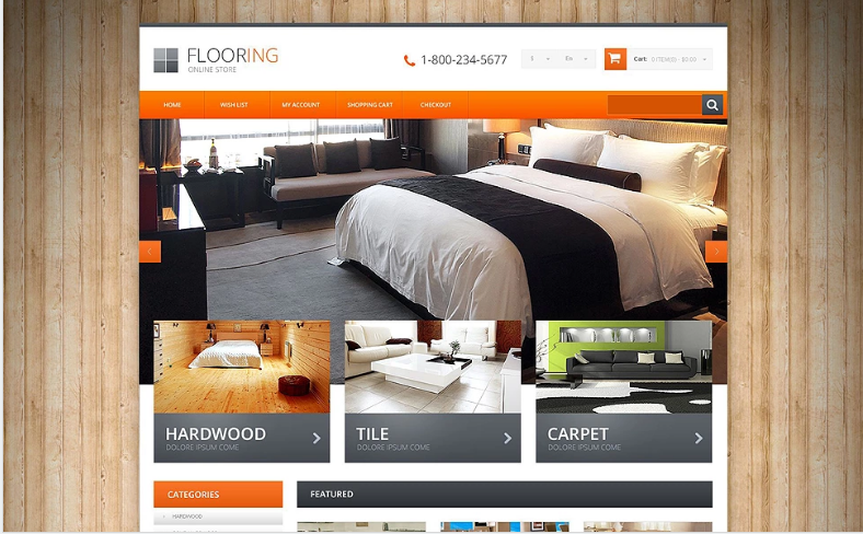 Flooring Responsive OpenCart Template