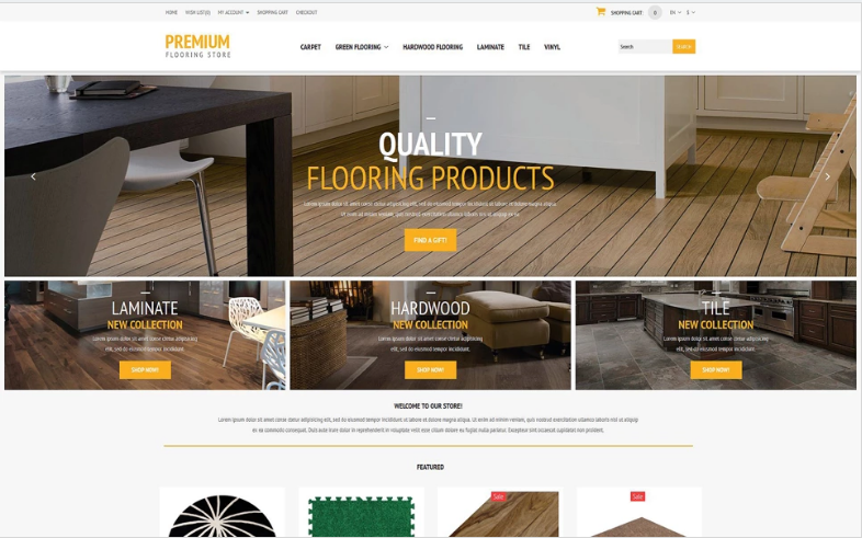 Flooring Store OpenCart Template