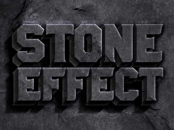 Free Stone Text Effect