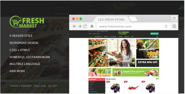 Fresh Store Responsive Prestashop Theme