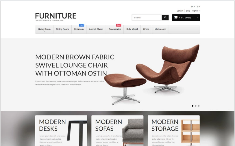 Furniture PrestaShop Theme