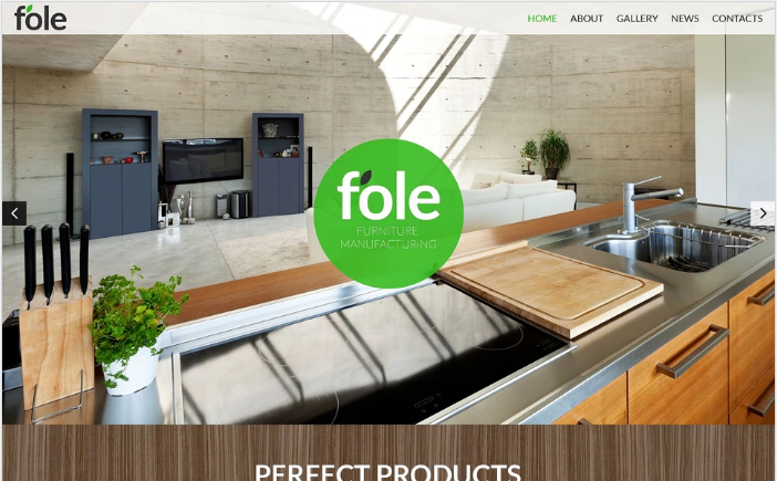 Furniture Responsive Website Template