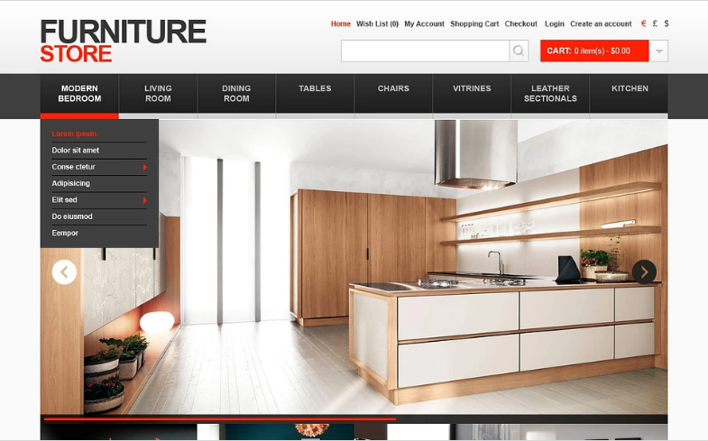 Furniture Store OpenCart Template