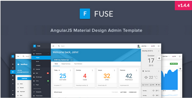 Fuse - AngularJS Material Design Admin Template