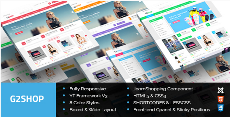 G2Shop - Responsive Ecommerce Joomla Template