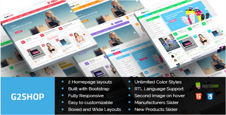 G2Shop - Responsive Prestashop Theme