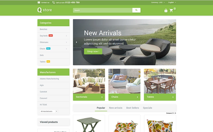 Garden Furniture: PrestaShop Design Themes