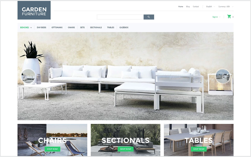 Garden Furniture PrestaShop Theme