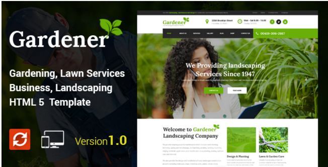 Gardener - Gardening and Landscaping HTML Template