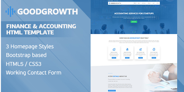 GoodGrowth - Finance & Accounting HTML Template