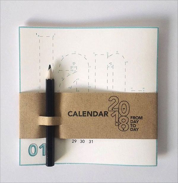 Graphic Design Calendar 2018