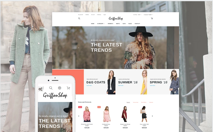 Griffon Shop - Apparel PrestaShop Theme