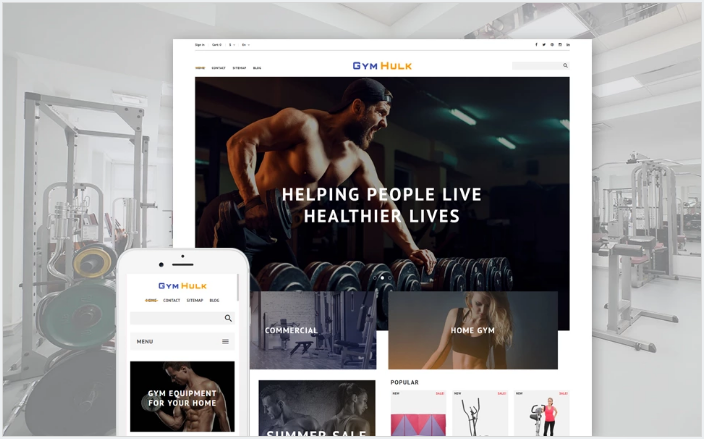 GymHulk - Gym Equipment PrestaShop Theme