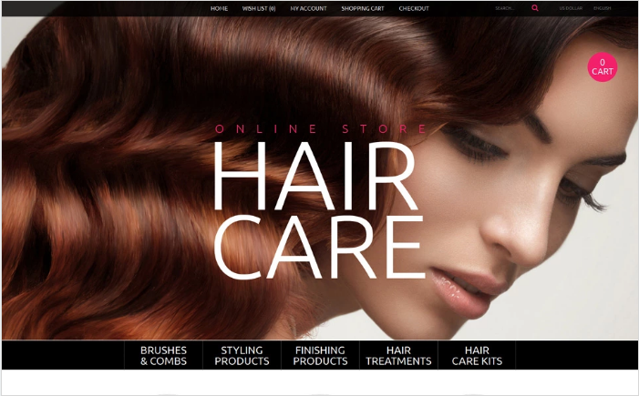 Hair Care: Shopping OpenCart Themes