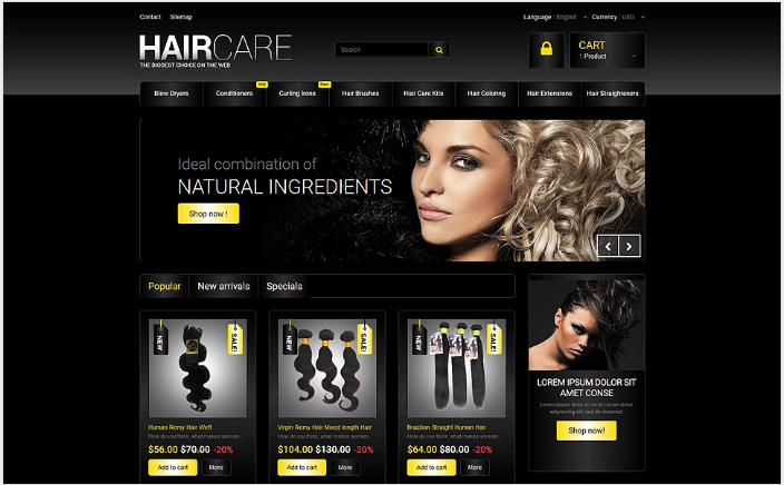 Hair Studio PrestaShop Theme