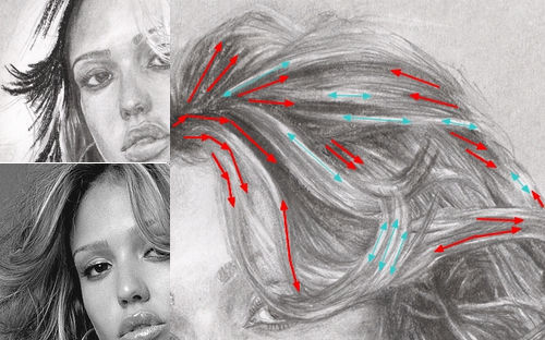 Hair drawing tutorial