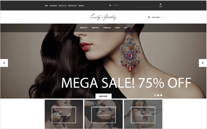 Handmade Jewelry OpenCart Template