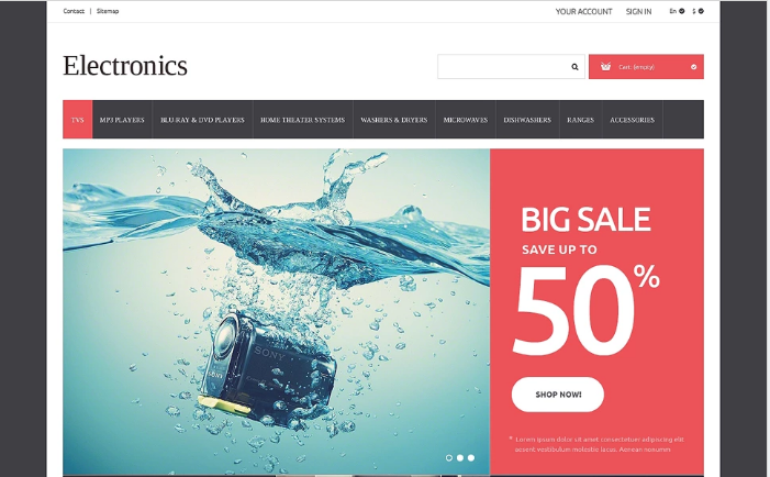 Home Electronics PrestaShop Theme