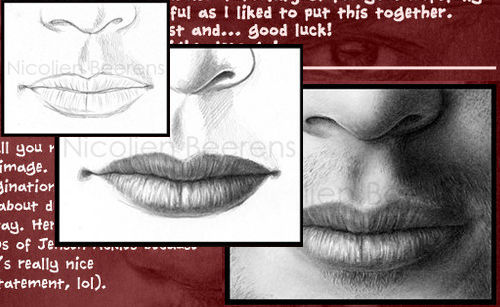 How to draw lips