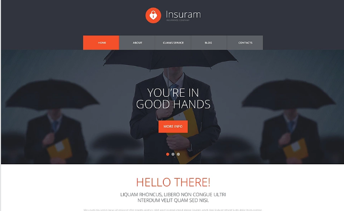 Insurance Responsive Website Template