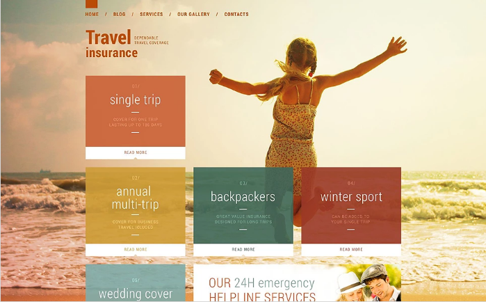 Insurance Responsive Website Template