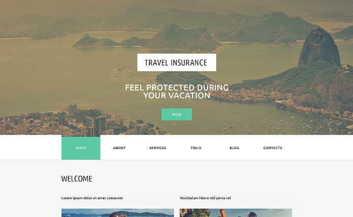 Insurance Responsive Website Template