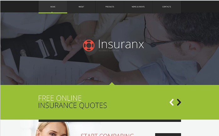 Insurance Responsive Website Template