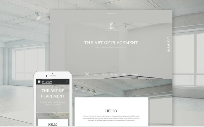 Interior & Furniture Responsive Website Template