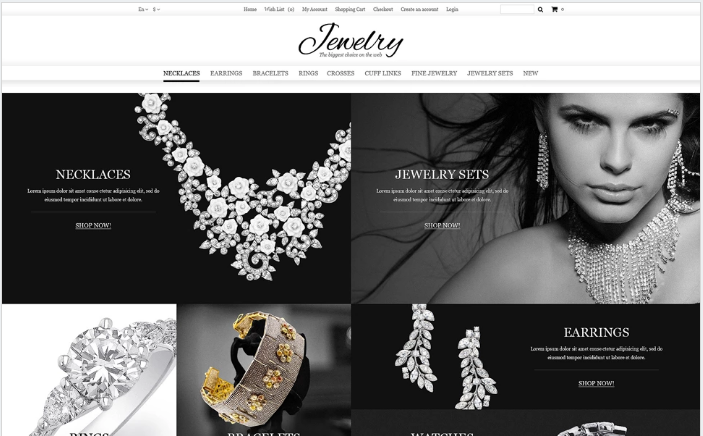 Jewelry Online Shop OpenCart Template