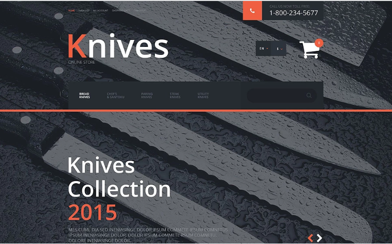 Knives OpenCart Template
