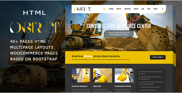 Konstruct - Html Construction, Building And Business template