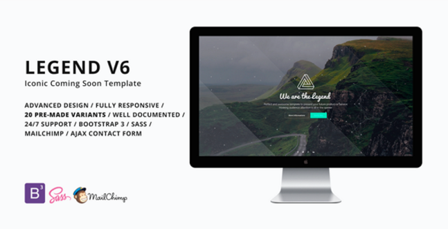 LEGEND - Iconic Coming Soon Template