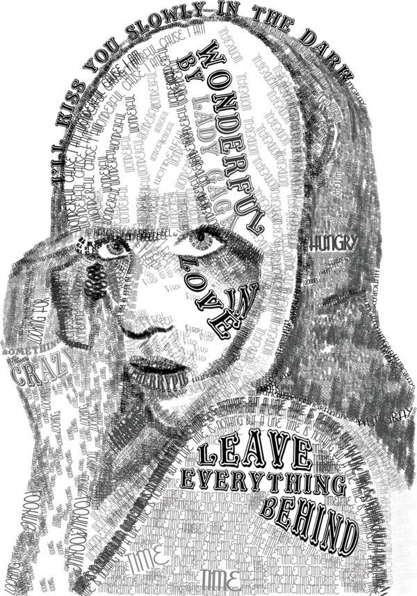 Lady-Gaga-Typography-by-Skye-Shettle