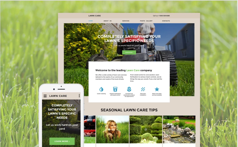 Lawn Care Website Template