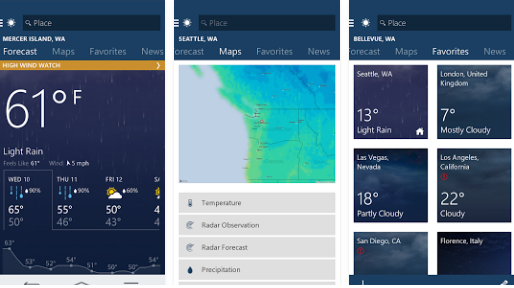 MSN Weather - Best Free Weather Android App