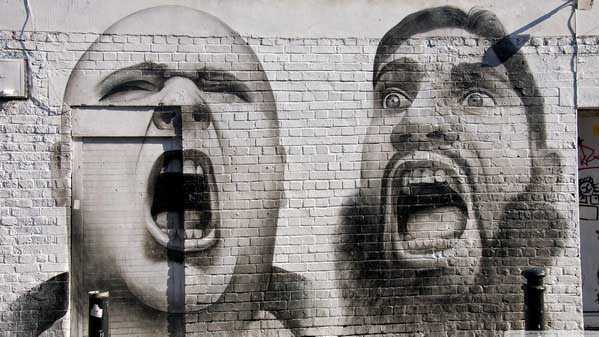 Man and Man Graffiti