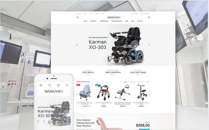 Mansavex - Medical Equipment PrestaShop Theme