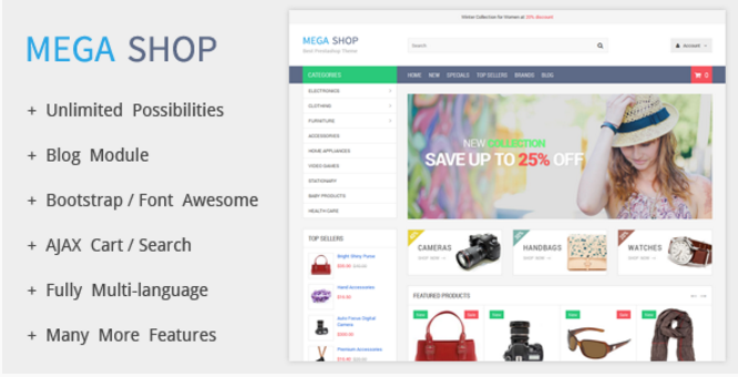 MegaShop - Prestashop Theme