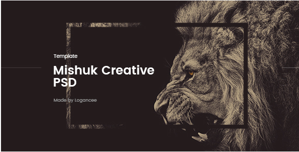 Mishuk Creative PSD Design Template