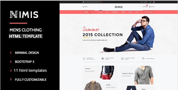 Nimis - eCommerce Shop HTML Template