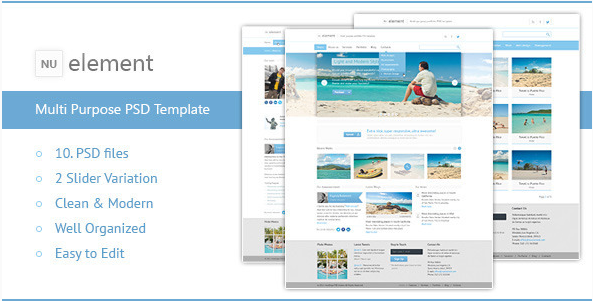 NuElement - Business PSD Template