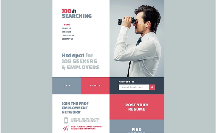 Online Jobsite Website Template